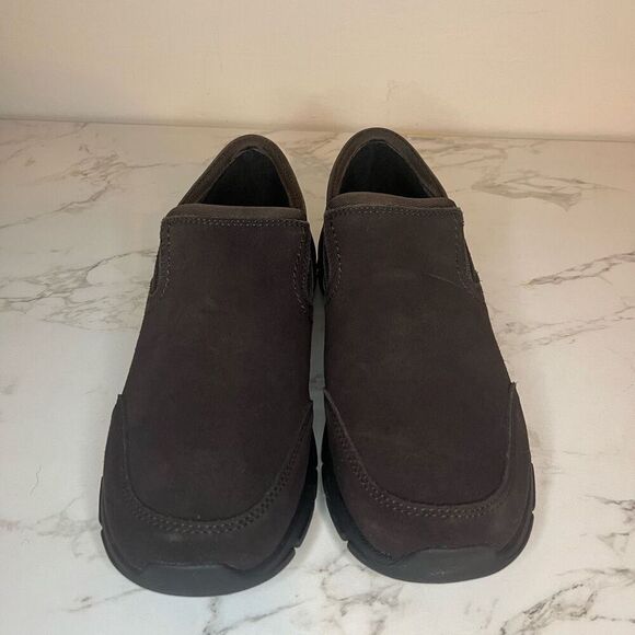 Lands End All Weather Moc Dark Brown Suede size 9.5 - Picture 2 of 10